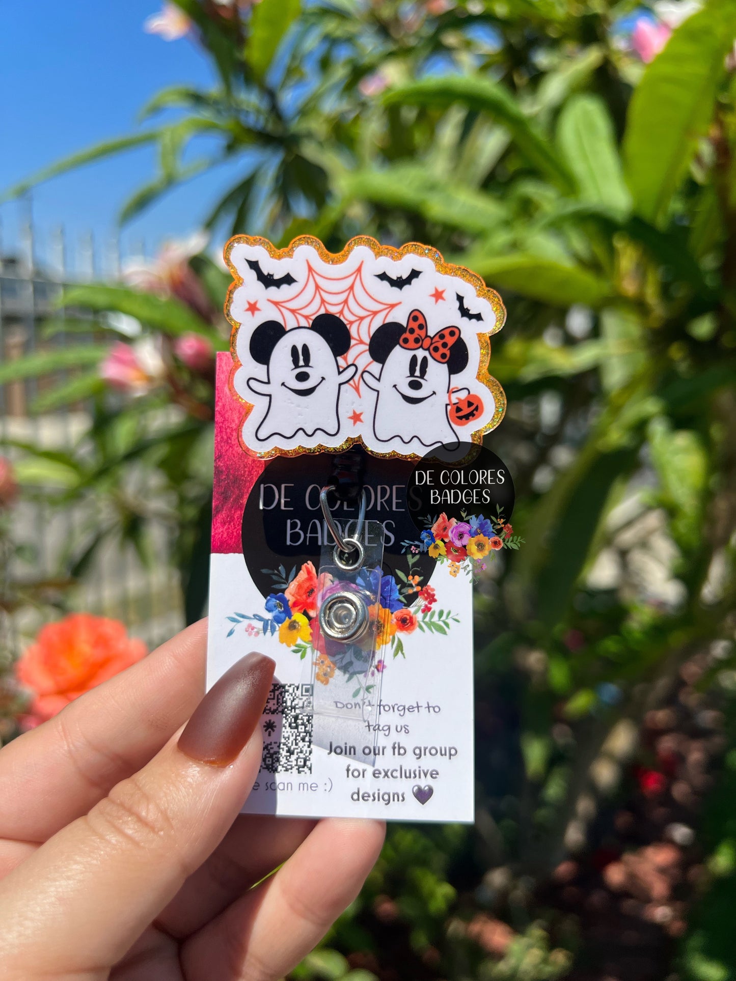 Spooky Ghost Badge Buddy