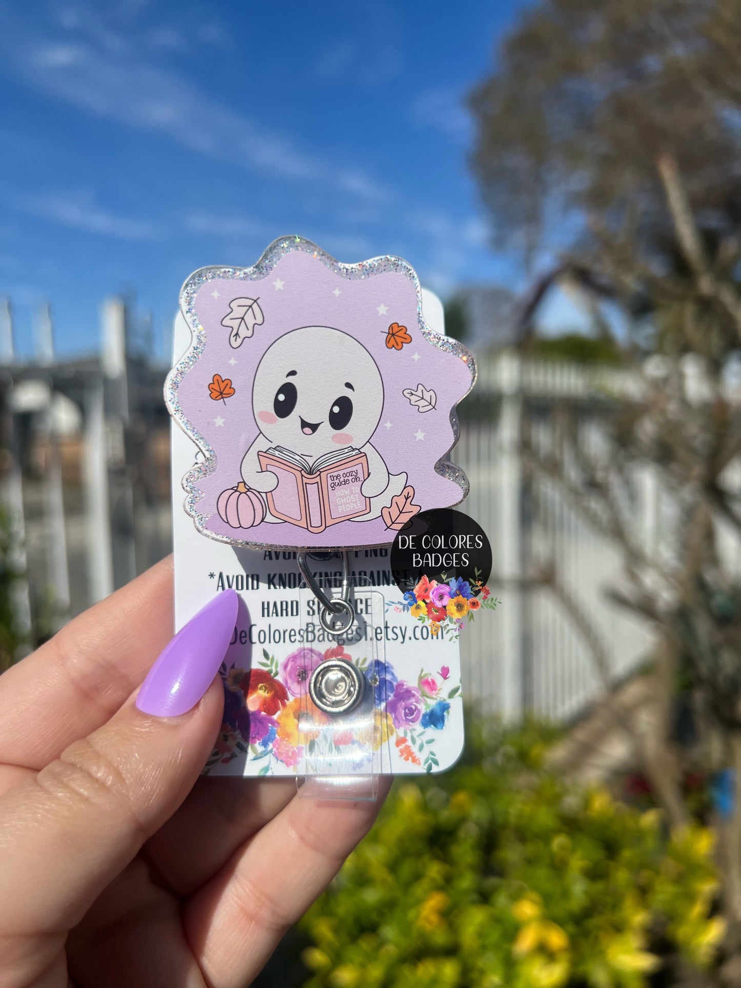 Ghost People Year Round Badge, How to ghost people badge, cool Ghost Badge, Halloween Badge, Retro Badge, Retro Halloween Badge, Ghost Badge