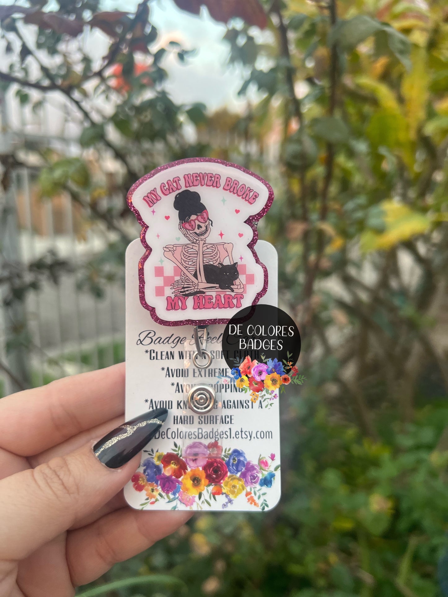 My Cat Never Broke My Heart Badge
