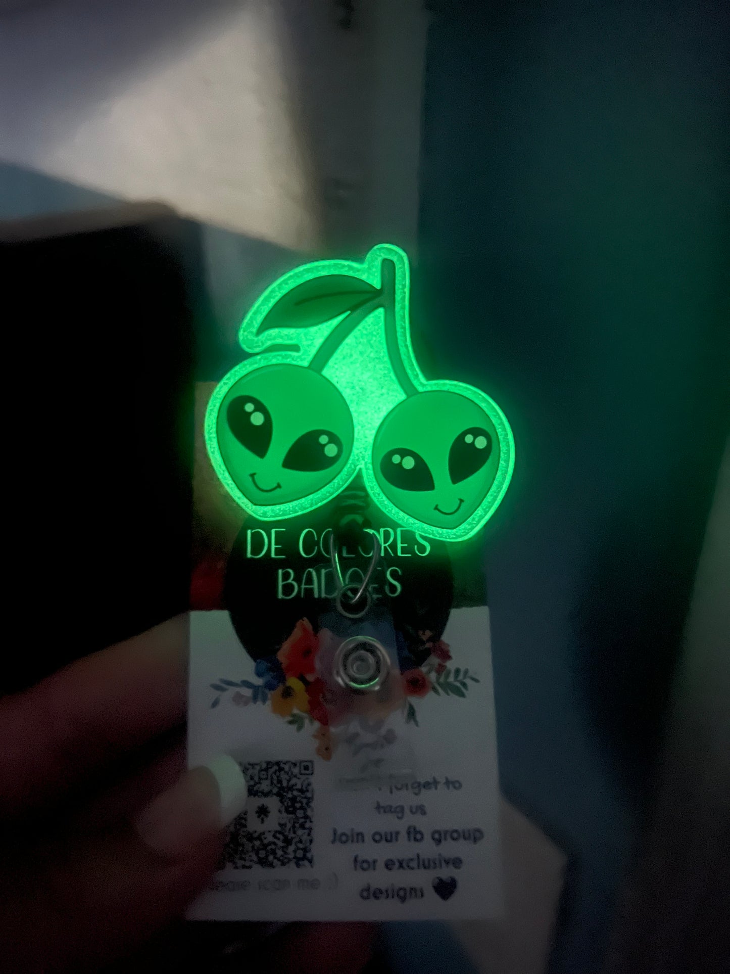Green Alien Cherries GITD