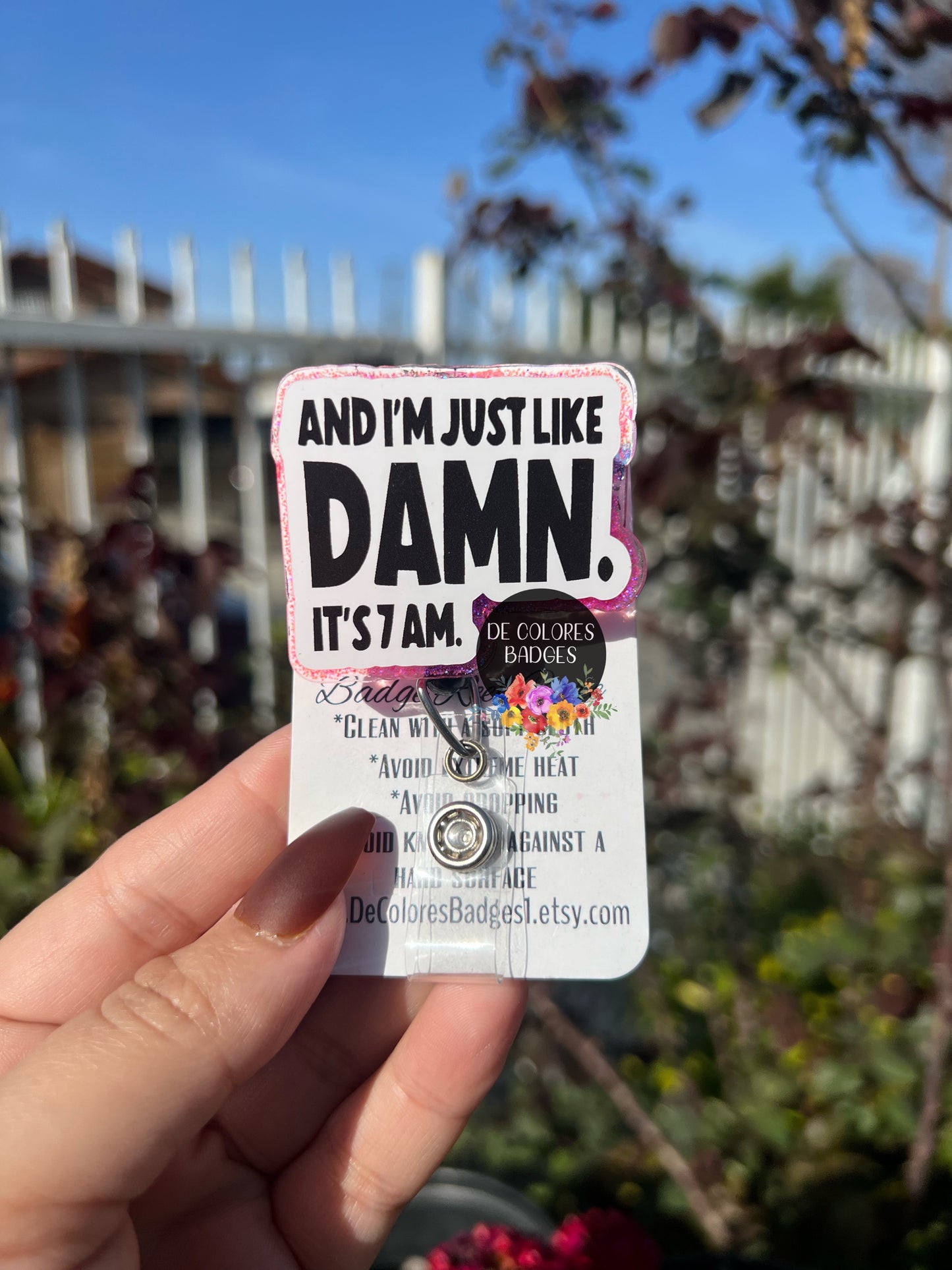 I'm just like damn its 7am badge, coffee badge, coffee humor badge, You need to calm down badge, retro badge, swiftie badge reel, TSwift