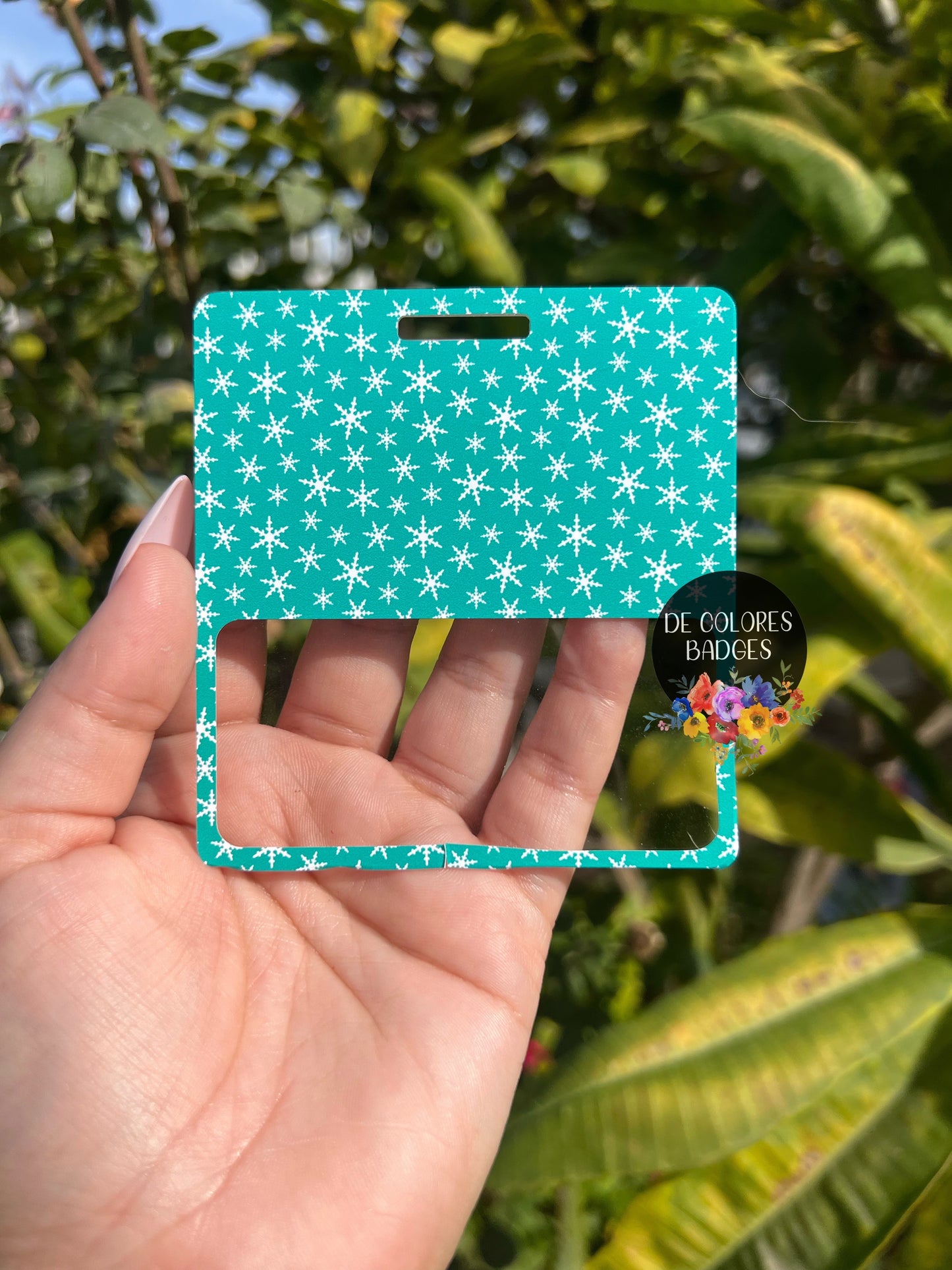 Snowflake Badge Reel and Badge Buddy, RN Badge Buddy, Nurse Badge Reel, Winter Badge Reel, Winter Badge Buddy, Snowflakes Badge Buddy