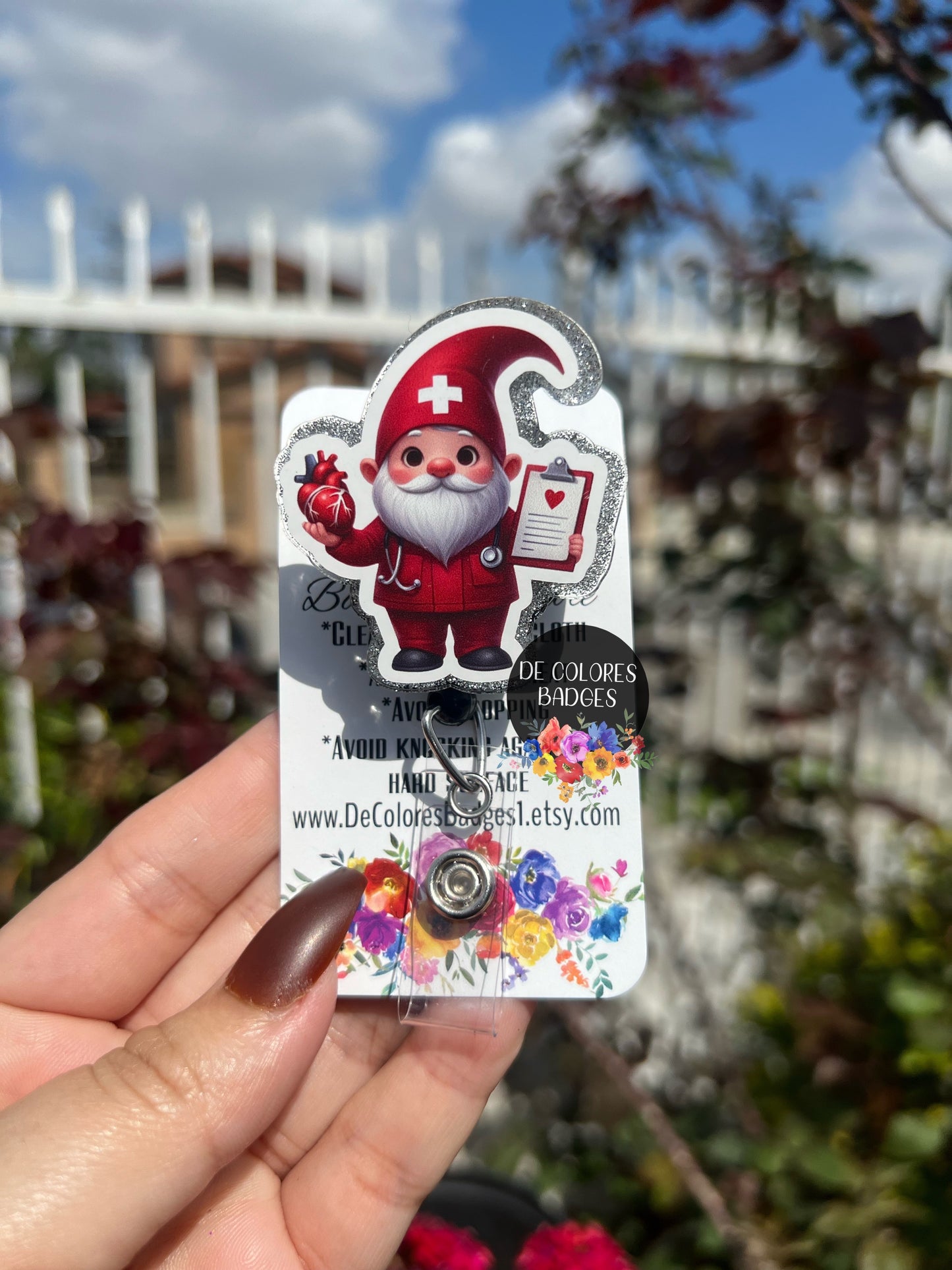 Human Heart Badge Reel, Cardiology Badge, Human Heart Badge Holder, Medical Badge Reel, Cardiology Badge Reel, Heart Badge Reel, Gnome Badge