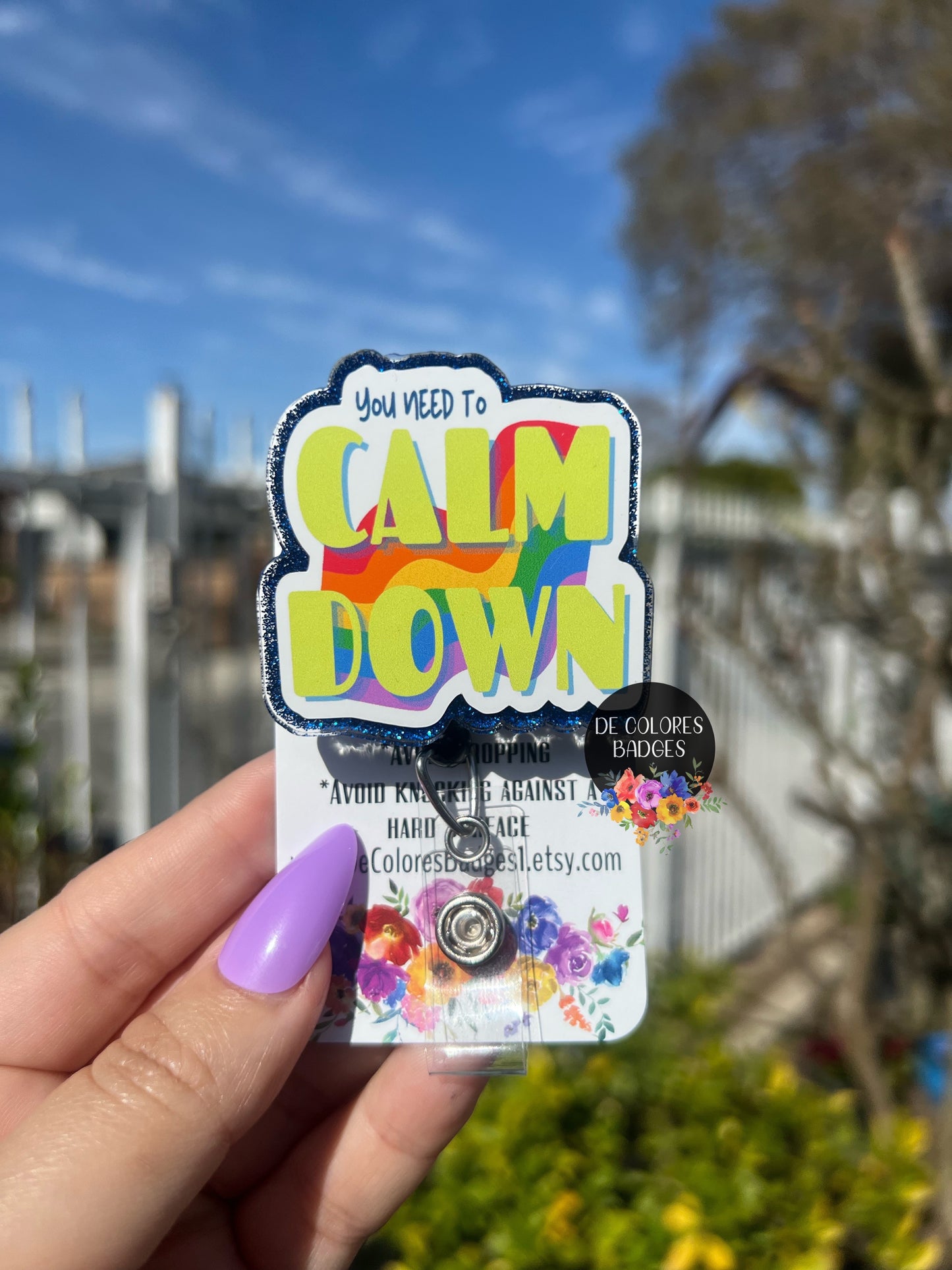 You Need To Calm Down Badge, Lover Badge, Funny Sayings Badge, Trendy Badge, You Need To Calm Down Badge Reel, Funny Badge Reel
