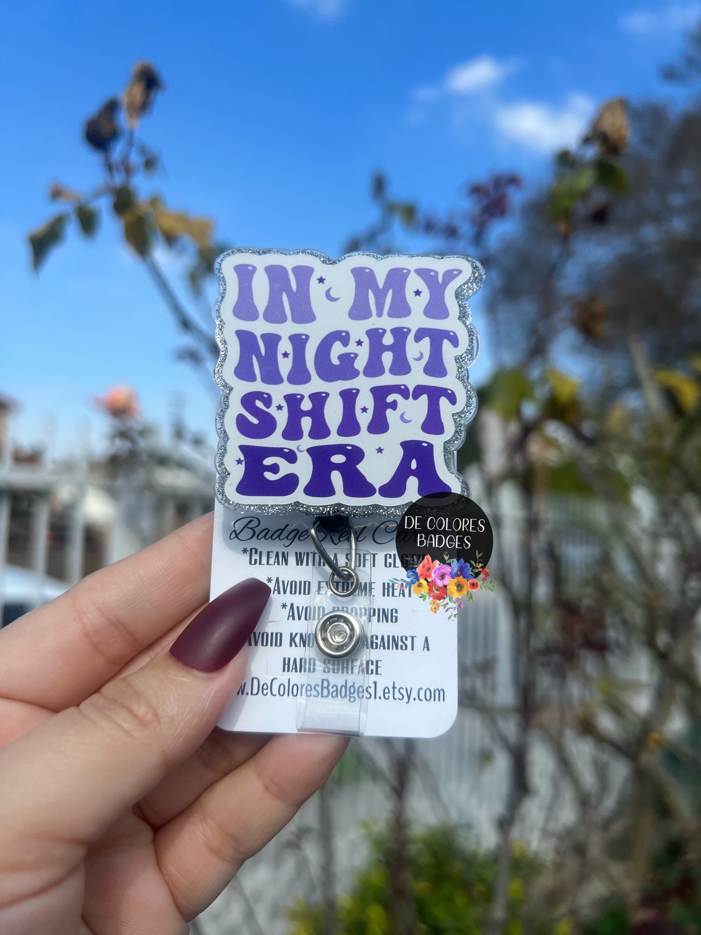 In My Night Shift Era Badge, Custom Nurse Badge, Night Shift Nurse Badge, Gift For Nurse, Nursing School Student Grad, New Nurse Gift