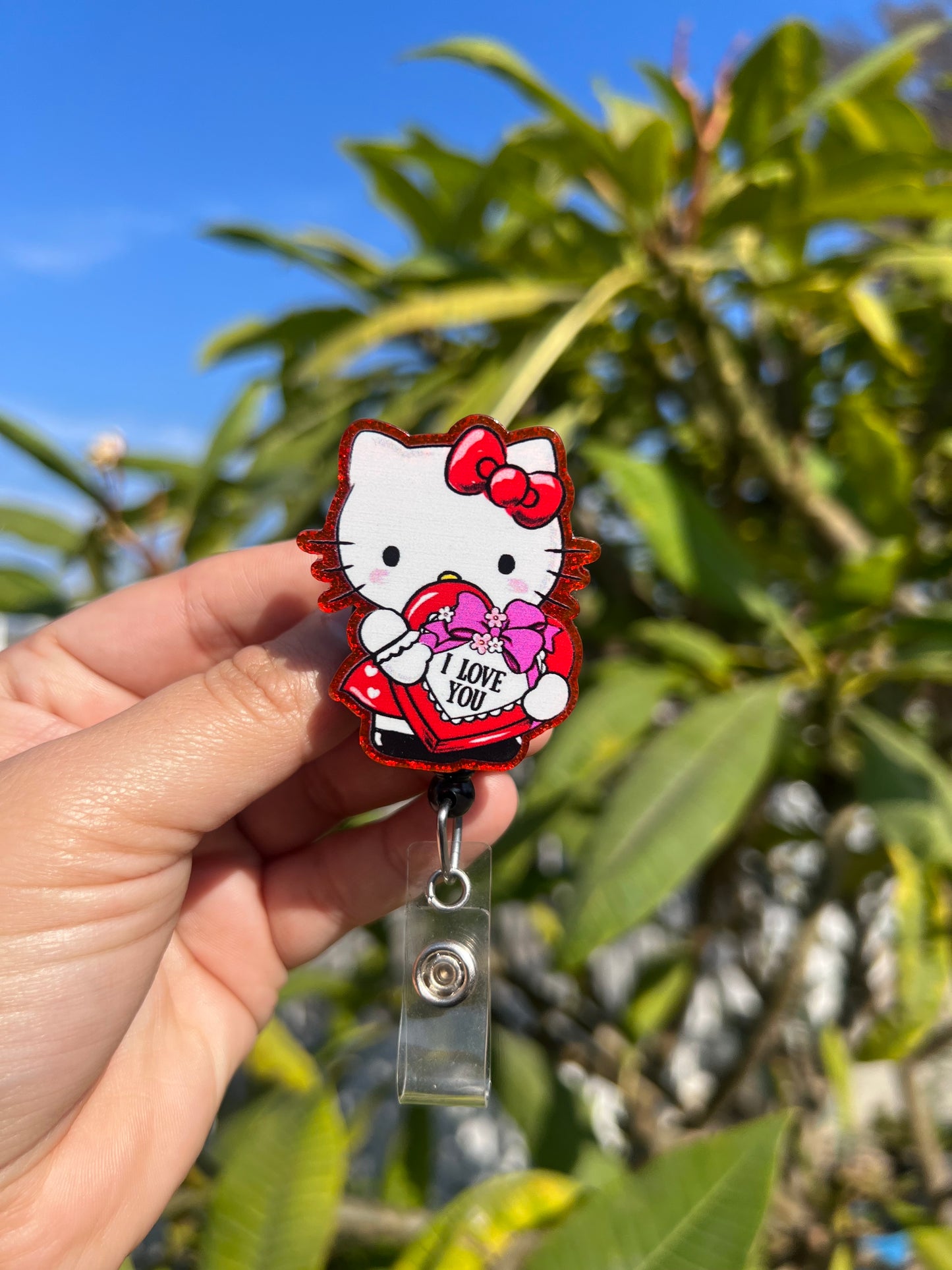 Kitty I love You Badge