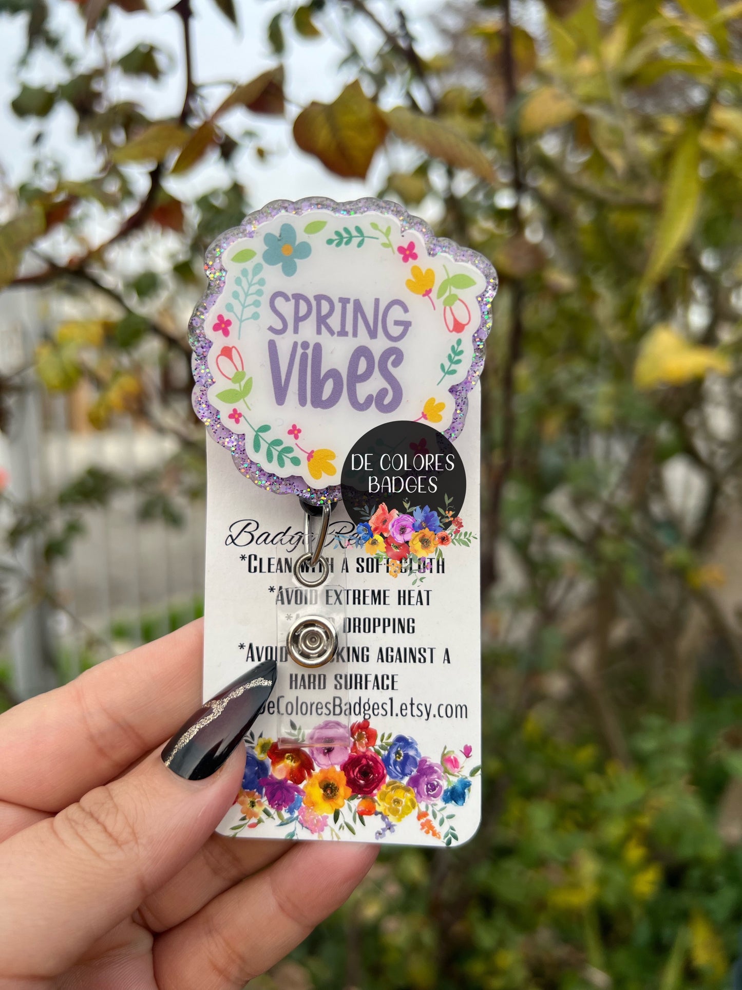 Spring Vibes Badge