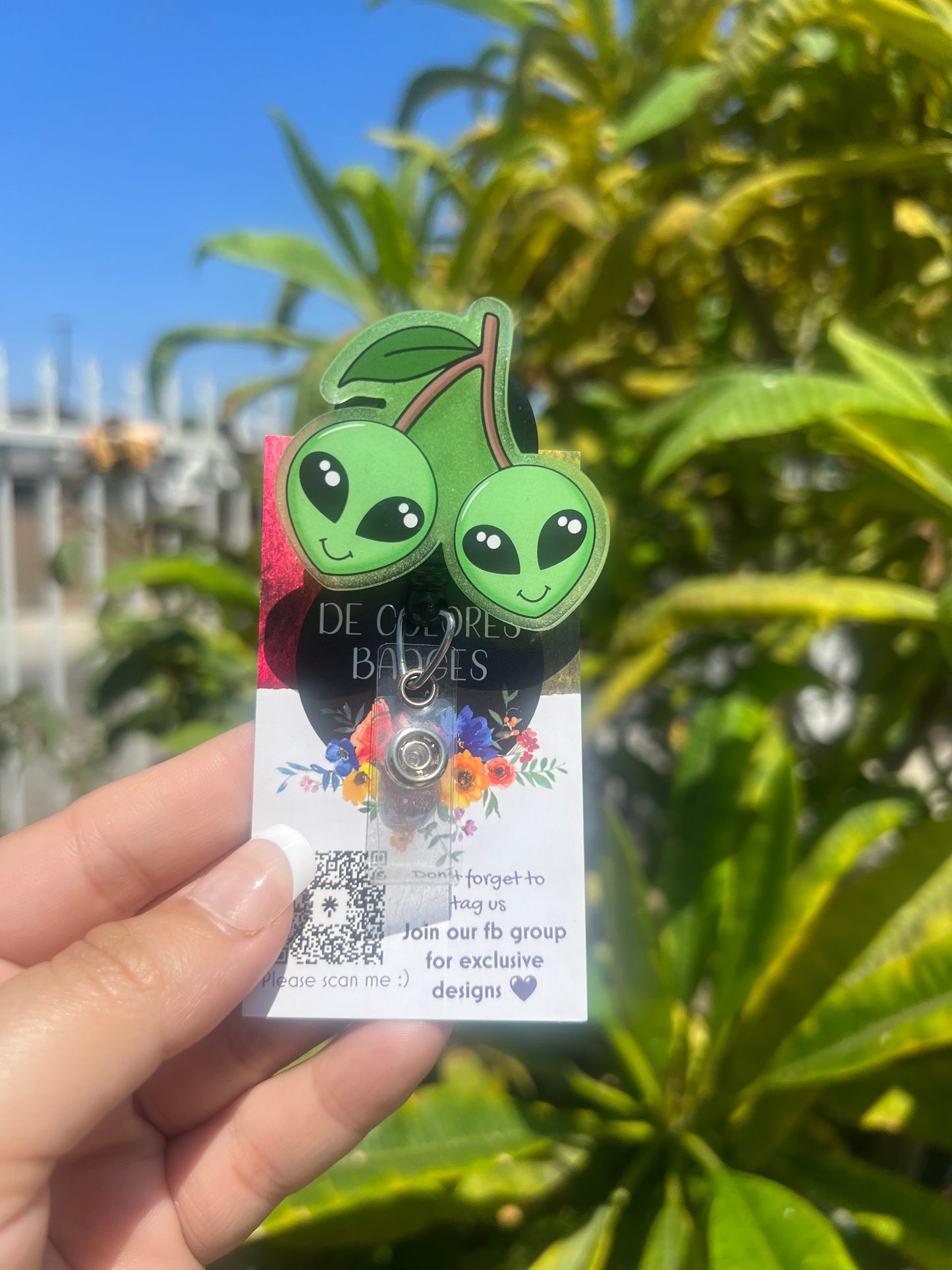 Green Alien Cherries GITD