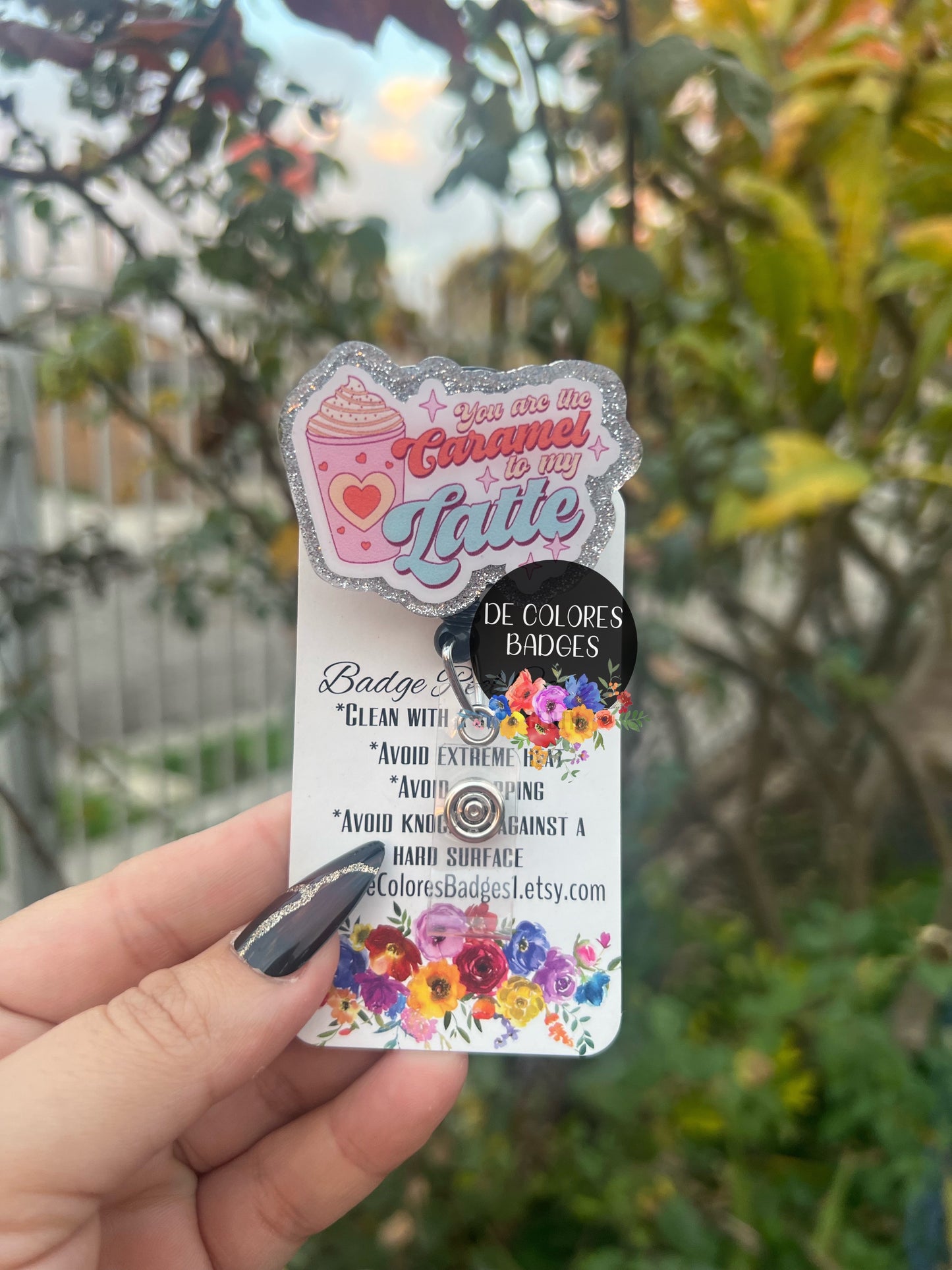 You Are The Caramel To My Latte Badge