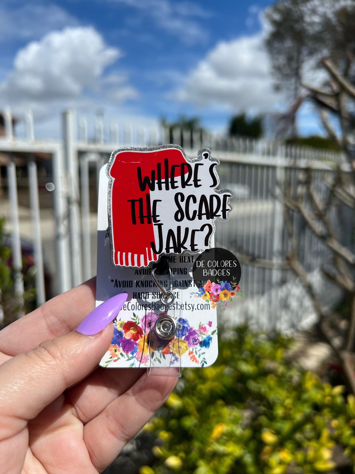 Where's The Scarf Jake Badge, Where's The Scarf Badge, Swift Badge Reel, Era Badge Reel, Nurse Badge Reel, Cute Badge Reel, Nurse ID Badge Reel