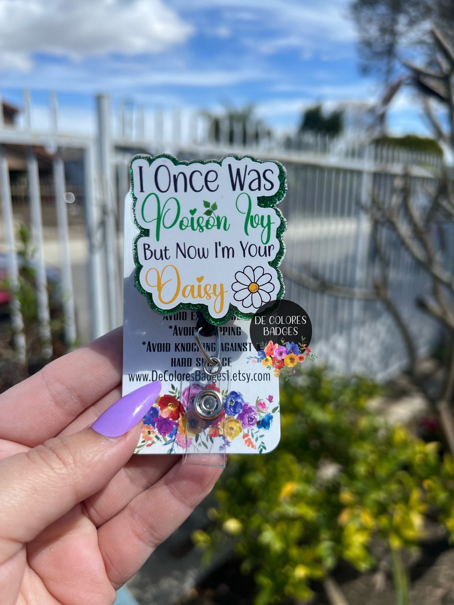 Don't Blame Me Reputation Badge, Subtle Badge, Once Was Poison Ivy But Now I’m your Daisy, Daisy Badge Reel, Poison Ivy Badge Reel