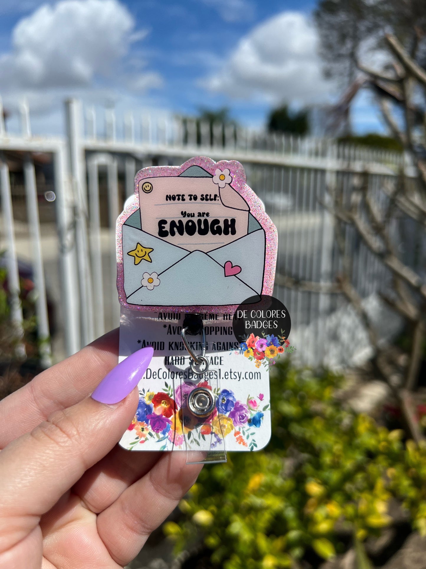 You Are Enough Always Badge, Boho Self Love Badge, Motivational Badge, Boho Quote Self Care Badge, Mental Health Badge, Disorder Awareness