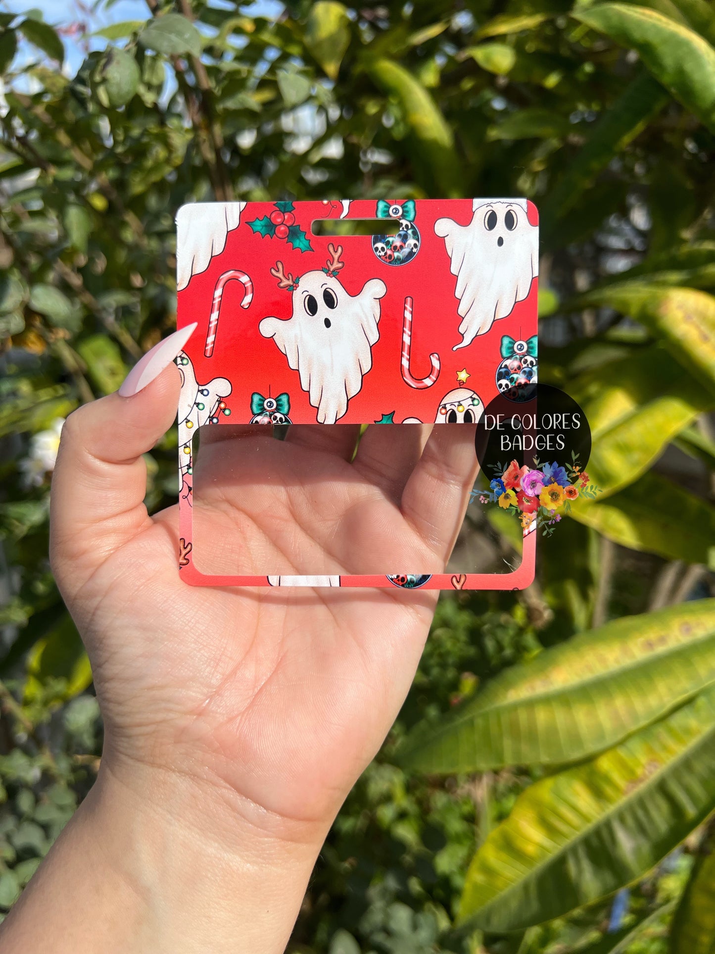 Merry Creepmas Badge Buddy, Christmas Horror Themed Badge Buddy, Merry Christmas, Horror Movie, Nurse ID Badge Holder, Christmas Badge Buddy