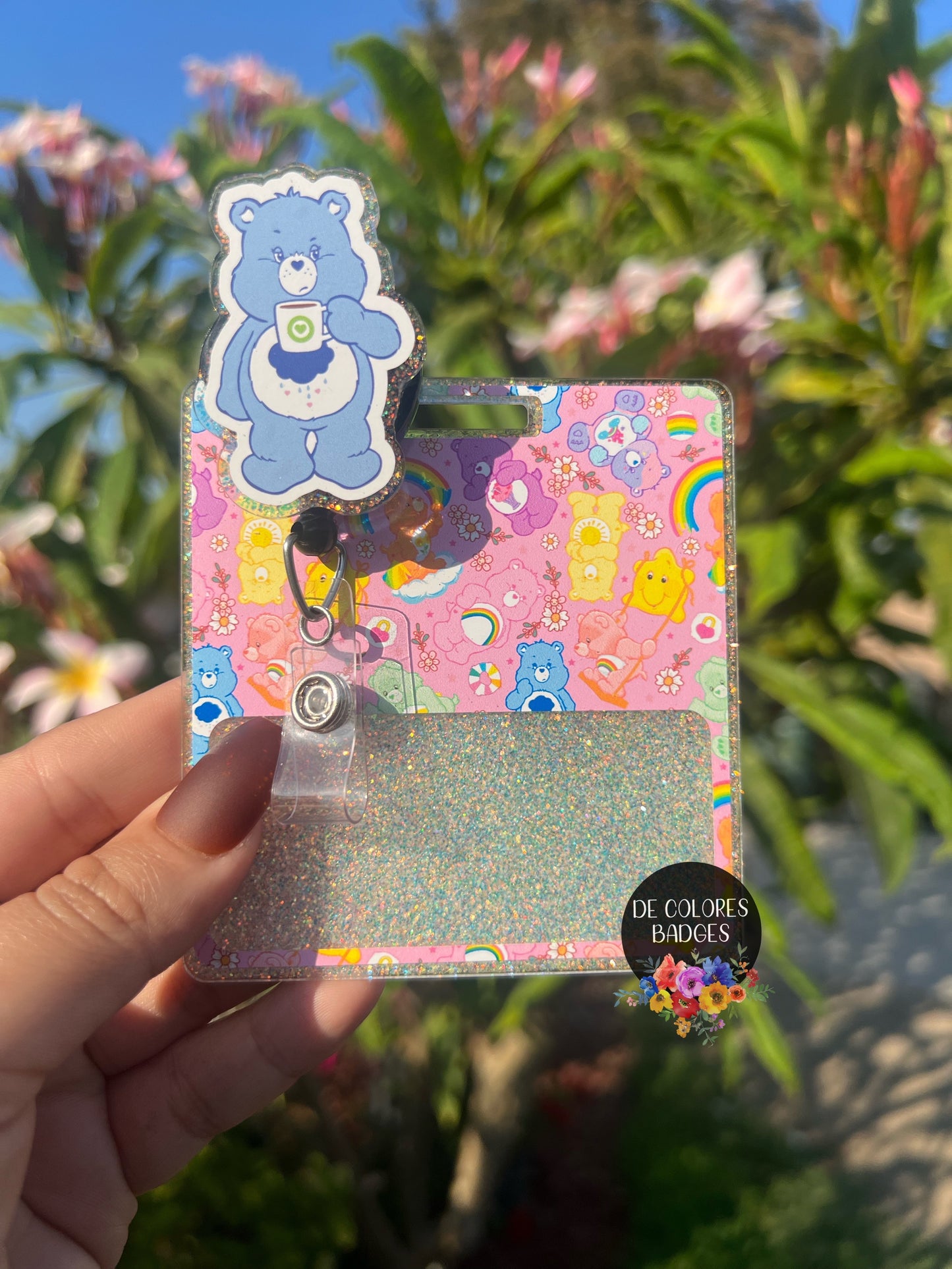 Grumpy Bear Badge Buddy
