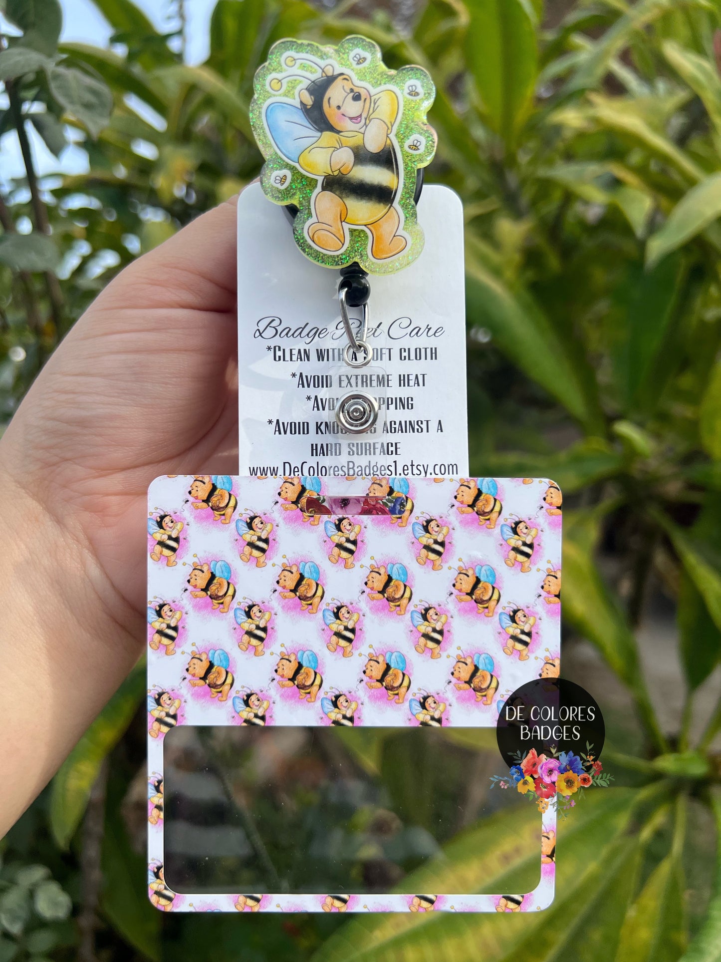 Bear Badge Buddy Pooh Badge Buddy Nurse Doctor Teacher Gift Dreams Come True Character Sleepy Bear Tiger Donkey
