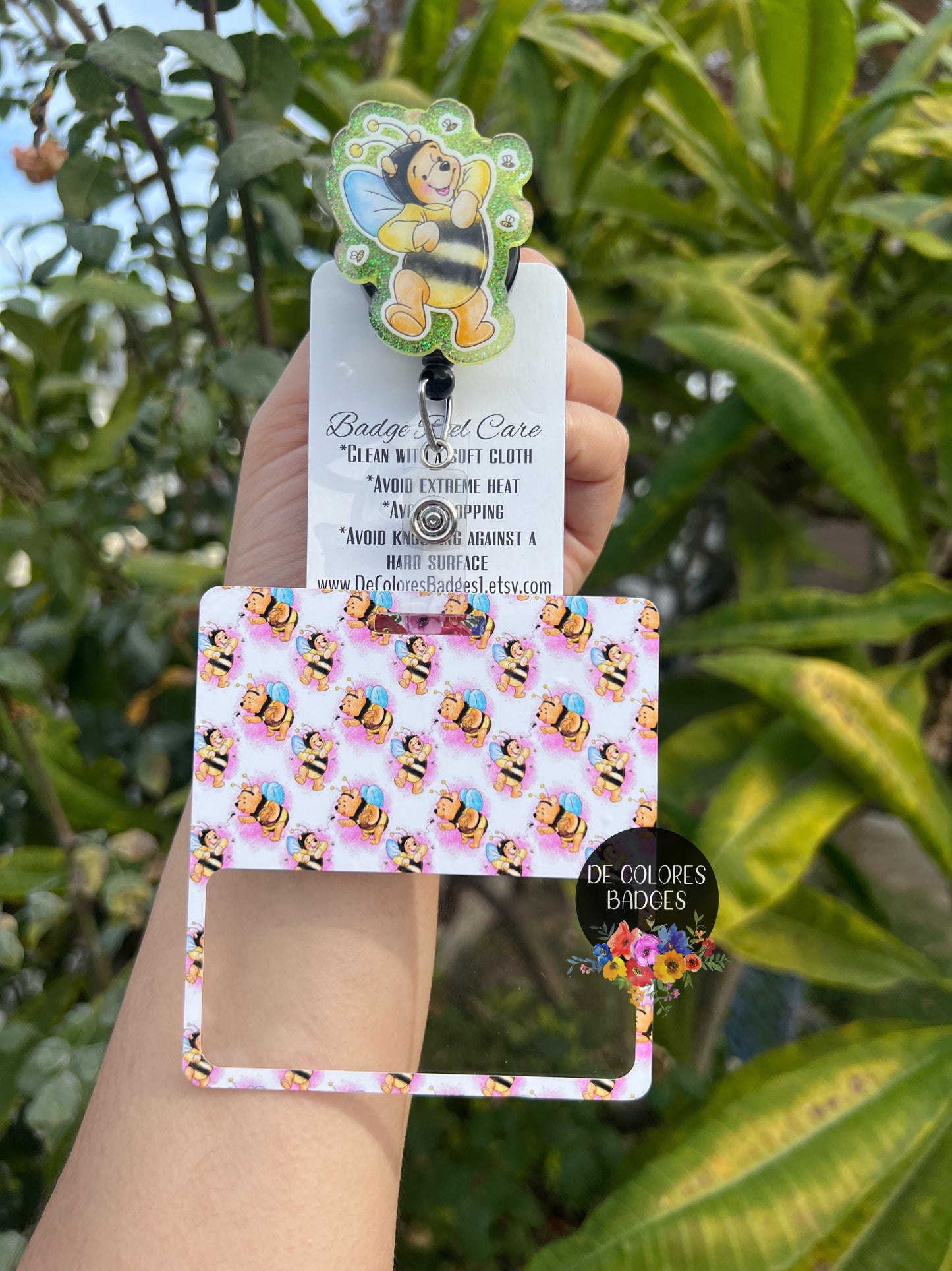 Bear Badge Buddy Pooh Badge Buddy Nurse Doctor Teacher Gift Dreams Come True Character Sleepy Bear Tiger Donkey