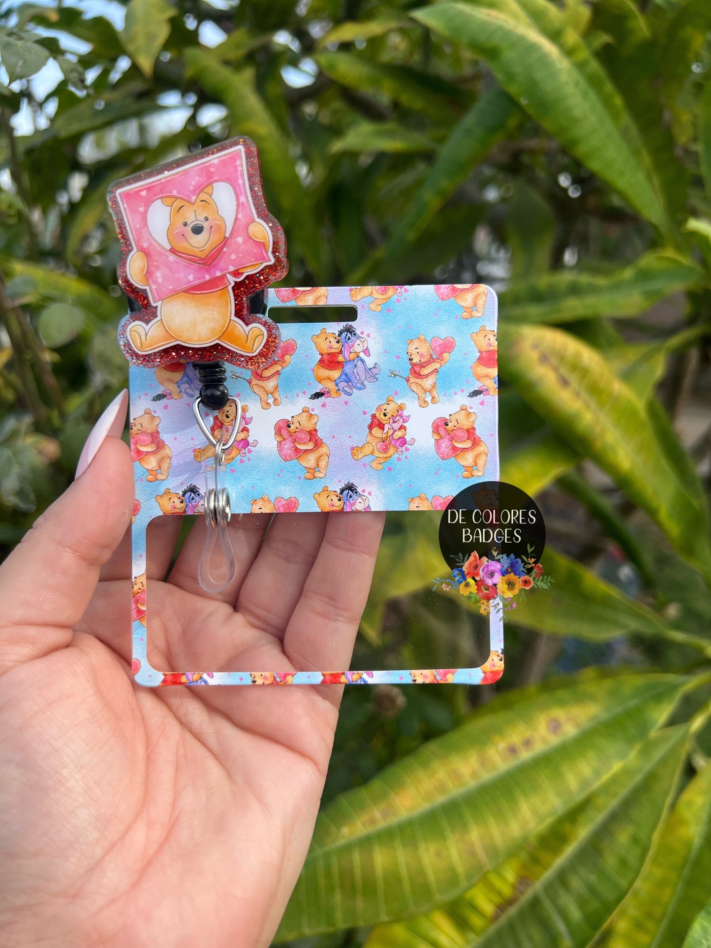 Love Bear Badge Buddy Pooh Badge Buddy Nurse Doctor Teacher Gift Dreams Come True Character Sleepy Bear Tiger Donkey