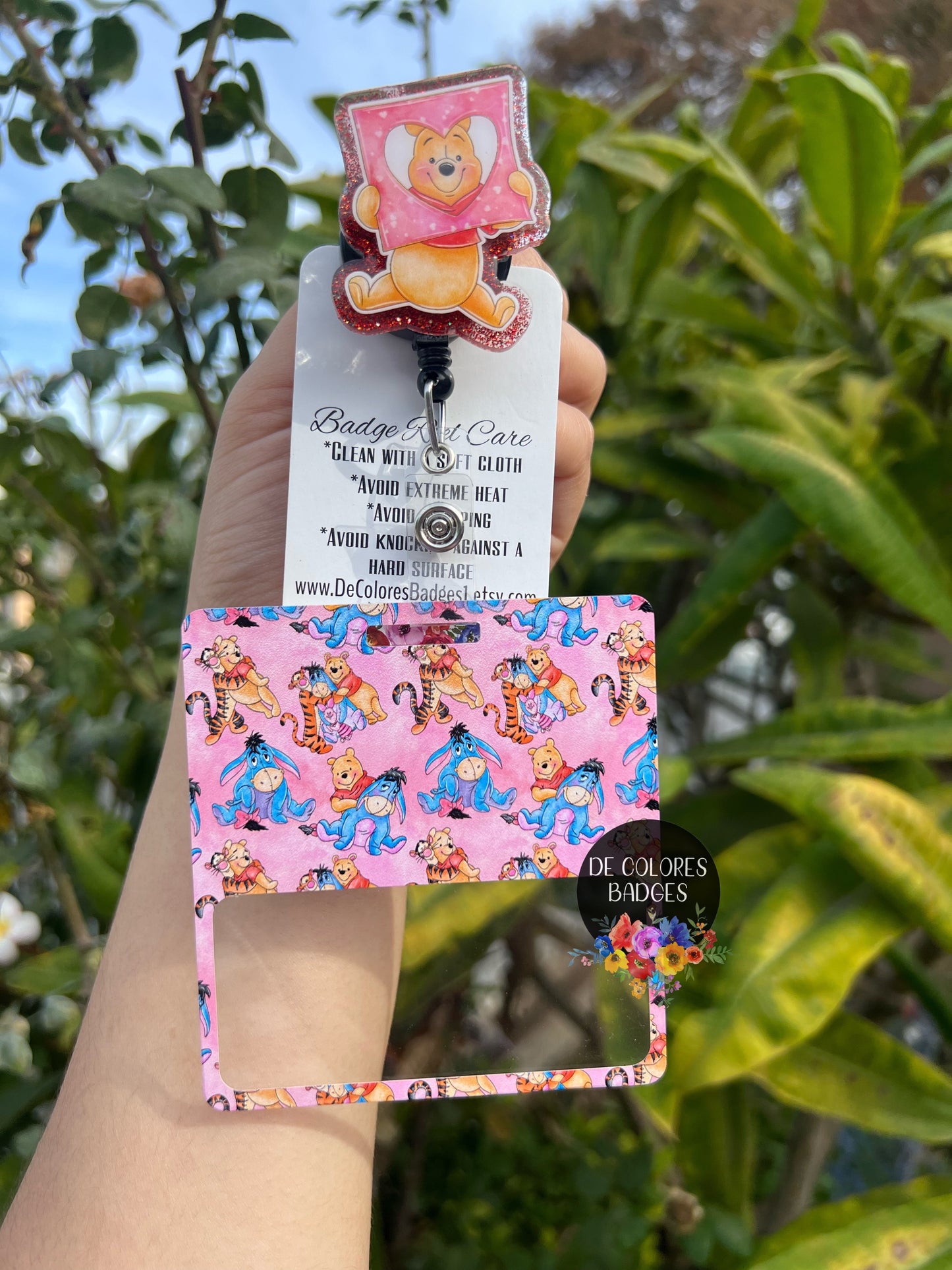 Friends Bear Badge Buddy Pooh Badge Buddy Nurse Doctor Teacher Gift Dreams Come True Character Sleepy Bear Tiger Donkey