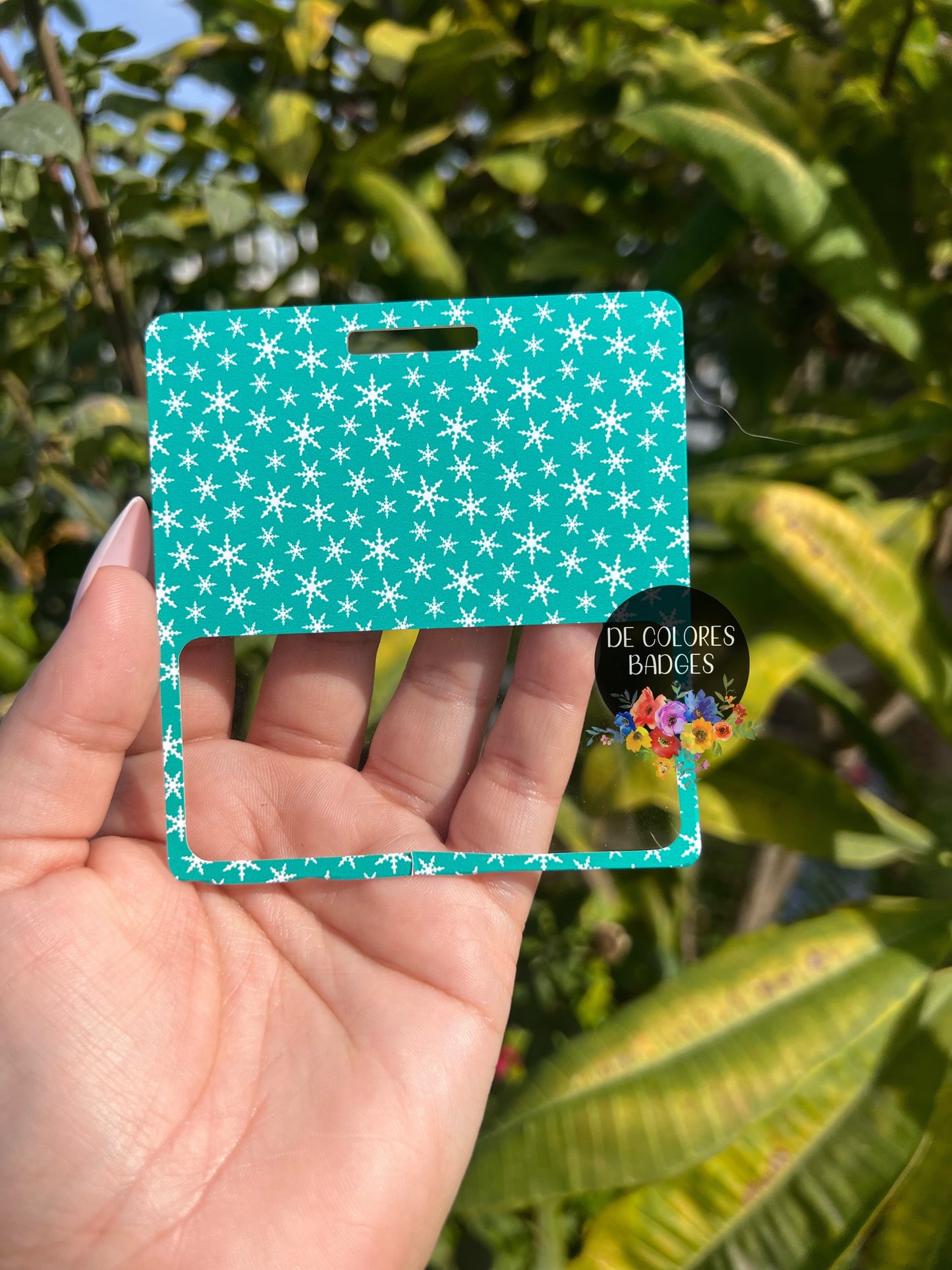Snowflake Badge Reel and Badge Buddy, RN Badge Buddy, Nurse Badge Reel, Winter Badge Reel, Winter Badge Buddy, Snowflakes Badge Buddy