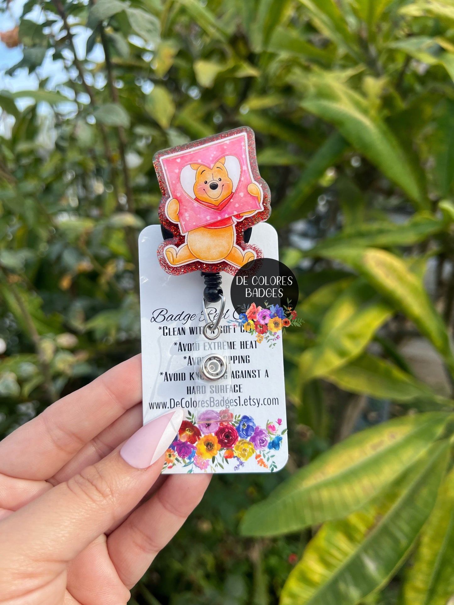 Friends Bear Badge Buddy Pooh Badge Buddy Nurse Doctor Teacher Gift Dreams Come True Character Sleepy Bear Tiger Donkey