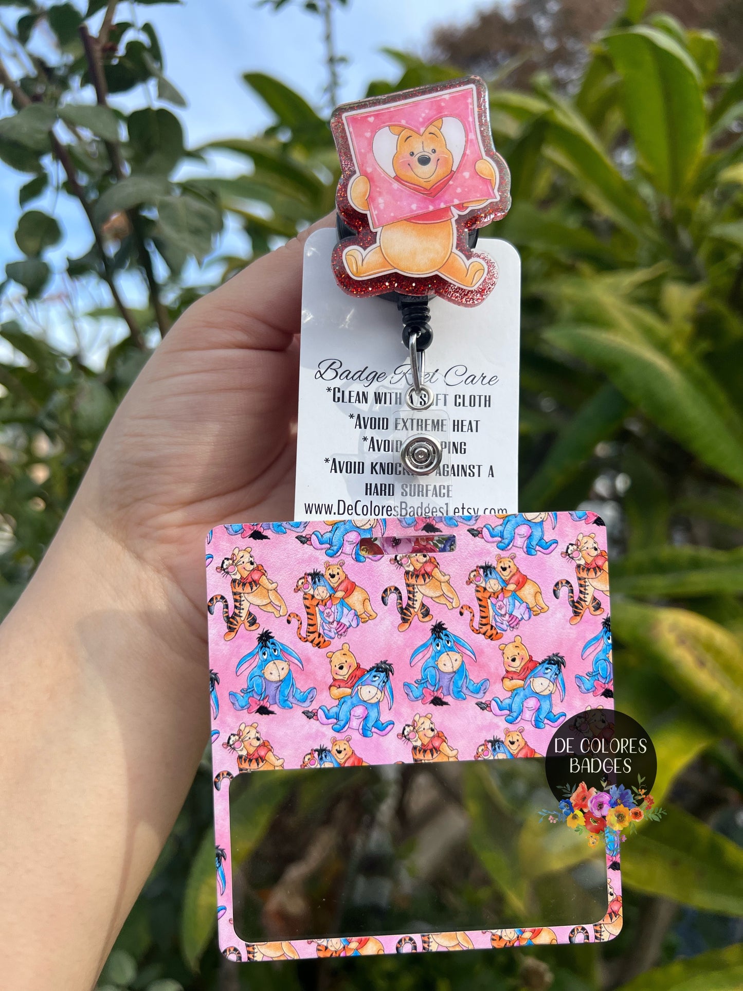 Friends Bear Badge Buddy Pooh Badge Buddy Nurse Doctor Teacher Gift Dreams Come True Character Sleepy Bear Tiger Donkey