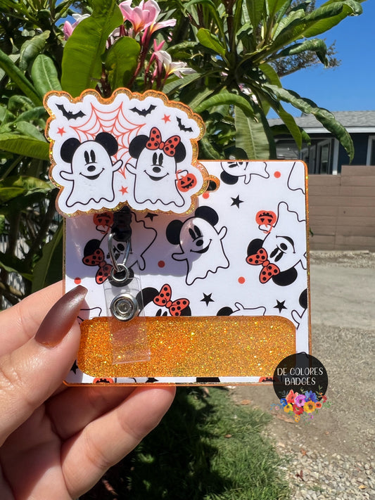 Spooky Ghost Badge Buddy