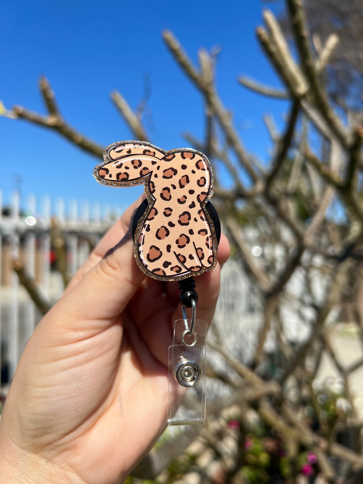 Leopard Bunny Badge