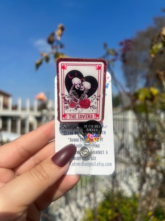The Lovers Tarot Card Badge