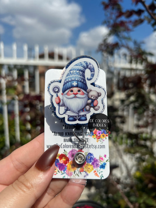 PEDS Nurse Badge Reel-Nurse-RN-LPN-Pediatrics nurse-Teddy Bear-Custom-Gifts for nurses-Christmas gifts for nurses, Boy Peds Badge Reel