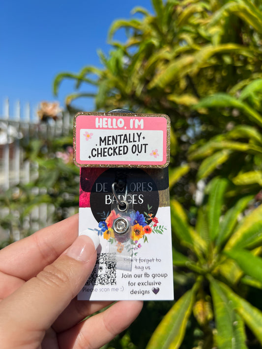 Hello, I’m mentally checked out