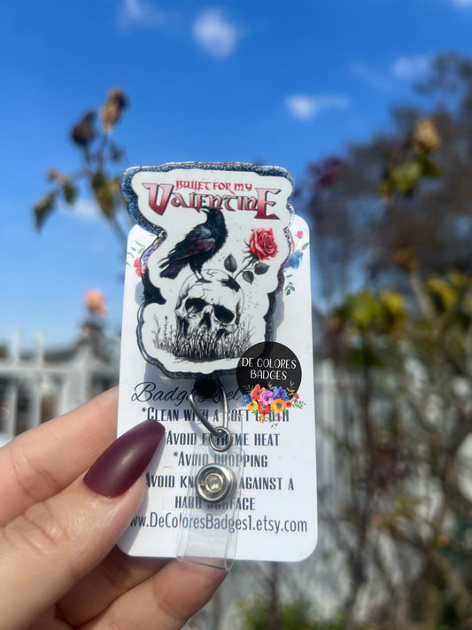 Bullet for My Valentine Badge Reel | Halloween Reel | Holiday | Hospital Tag | Badge Reel | RN | Nurse Badge | BFMV Badge Reel, BFMV