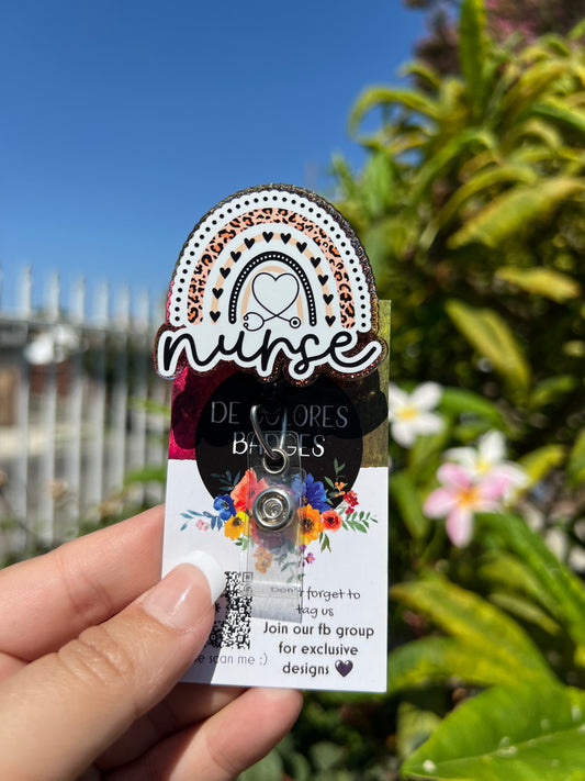 Boho Rainbow Nurse
