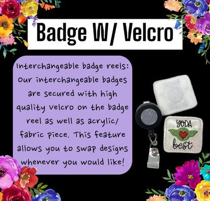 Halloween Badge Reel, Funny Badge ID holder, Interchangeable badge topper, Acrylic Badge Reel Holder, Nurse Badge Reel, Code Orange Badge Reel